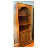Lovely Solid Wood Vintage Bookcase with Doors