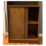 Lovely Solid Wood Vintage Bookcase with Doors