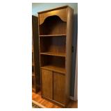 Lovely Solid Wood Vintage Bookcase with Doors