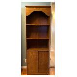 Lovely Solid Wood Vintage Bookcase with Doors