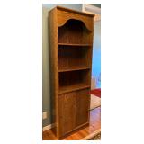Lovely Solid Wood Vintage Bookcase with Doors