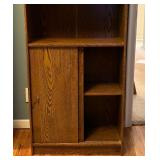 Lovely Solid Wood Vintage Bookcase with Doors