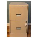 Metal Two Drawer File Cabinet