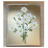 Vintage Turner Daisy Mirrored Decorative Wall Hanging
