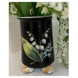 Lovely Vintage Items including Limoge Platter, Small Vases with Flowers and More