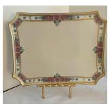 Lovely Vintage Items including Limoge Platter, Small Vases with Flowers and More