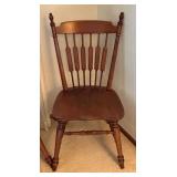Two Charming Vintage Wooden Kitchen Chairs