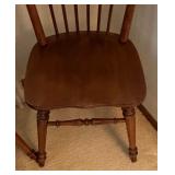 Two Charming Vintage Wooden Kitchen Chairs