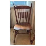 Two Charming Vintage Wooden Kitchen Chairs