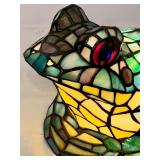 Amazing Lighted Stained Glass Frog Lamp