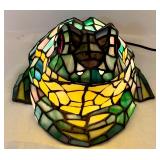 Amazing Lighted Stained Glass Frog Lamp
