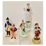 Variety of Vintage Porcelain Figurines