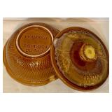 Vintage Lidded Stoneware Bean Pot Casserole Dish