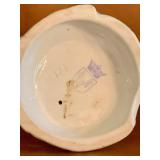 Vintage Lidded Stoneware Bean Pot Casserole Dish