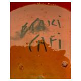 Vintage Morocco Style Square Painted Tray