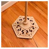 Vintage White Metal Bridge Floor Lamp