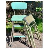 Vintage Cosco Step Stool / Kitchen Stool and Small Ladder