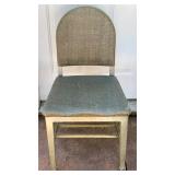 Vintage Chair with Green Vinyl Seat
