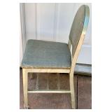 Vintage Chair with Green Vinyl Seat