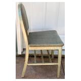 Vintage Chair with Green Vinyl Seat