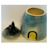 Vintage American Bisque Seal on Igloo Cookie Jar Vintage Cookie Jar