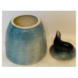 Vintage American Bisque Seal on Igloo Cookie Jar Vintage Cookie Jar
