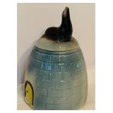 Vintage American Bisque Seal on Igloo Cookie Jar Vintage Cookie Jar