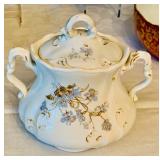 Variety of Vintage Floral China Dishes