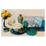 Pretty Vintage Home Decor in Blue Tones