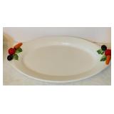 Vintage Vegetable Motif Serving Dishes