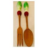 Vintage Vegetable Motif Serving Dishes