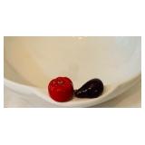 Vintage Vegetable Motif Serving Dishes
