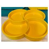 Vintage Plates, Plastic Cups and Trays