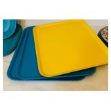 Vintage Plates, Plastic Cups and Trays