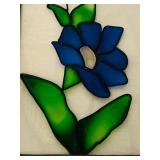 Variety of Stained Glass Pieces and Plastic Trivet