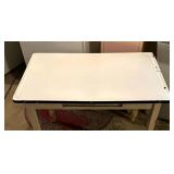 Vintage Enamel Top Table