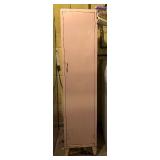 Tall Pale Pink Vintage Metal Cabinet
