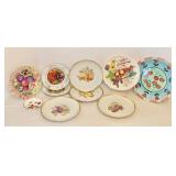 Variety of Vintage Fruit Themed Plates