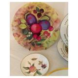 Variety of Vintage Fruit Themed Plates