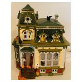 Variety of Lighted Holiday Houses / Buildings, Including Department 56 House HAUNTED MANSION