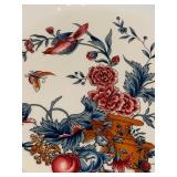 Variety of Vintage Red and Floral Plates