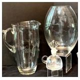 Pretty Vintage Crystal Clear Glass Collection of Vases and More!