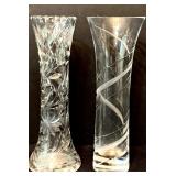 Pretty Vintage Crystal Clear Glass Collection of Vases and More!