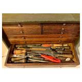 Vintage Tool Box with Tools