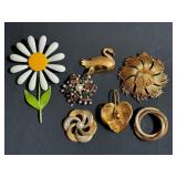 Variety of Vintage Brooches
