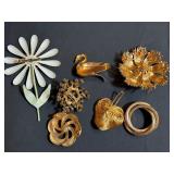 Variety of Vintage Brooches