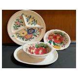 Vintage Colorful Serving Dishes