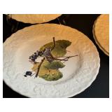 Set of Six Alfred Meakin Plates, Reproduction form the Elephant Folio Edition of Audubon