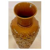 Vintage Hyalyn Pottery Brown Glazed Vase