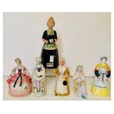 Variety of Vintage Porcelain Figurines